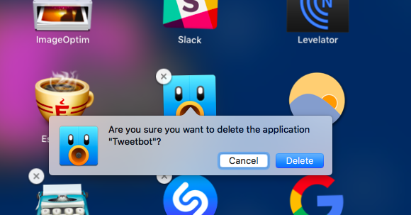 How to remove apps mac